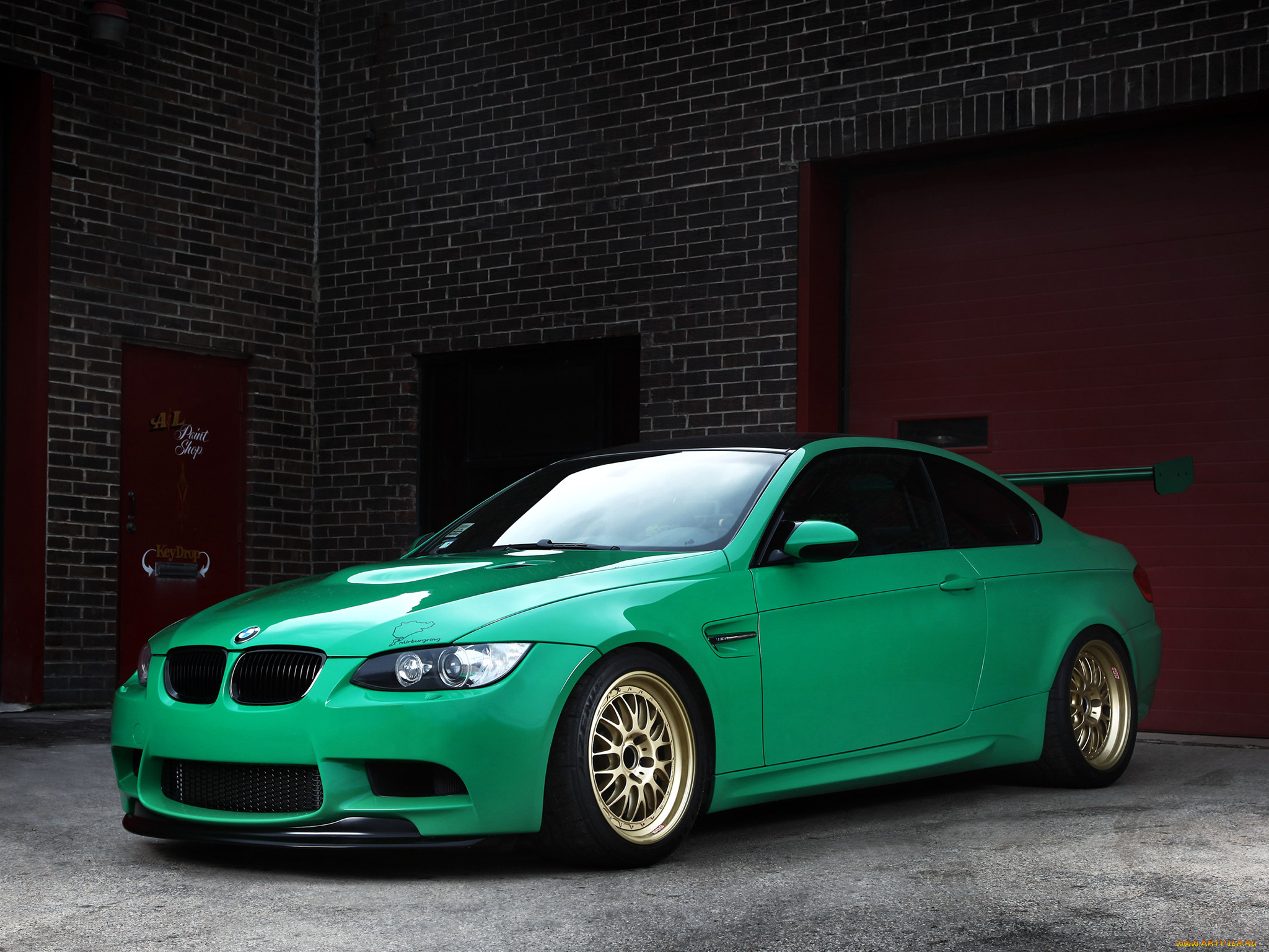 , bmw, green